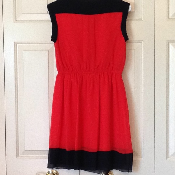 Sweet Storm Coral/Navy Dress - Picture 6 of 6